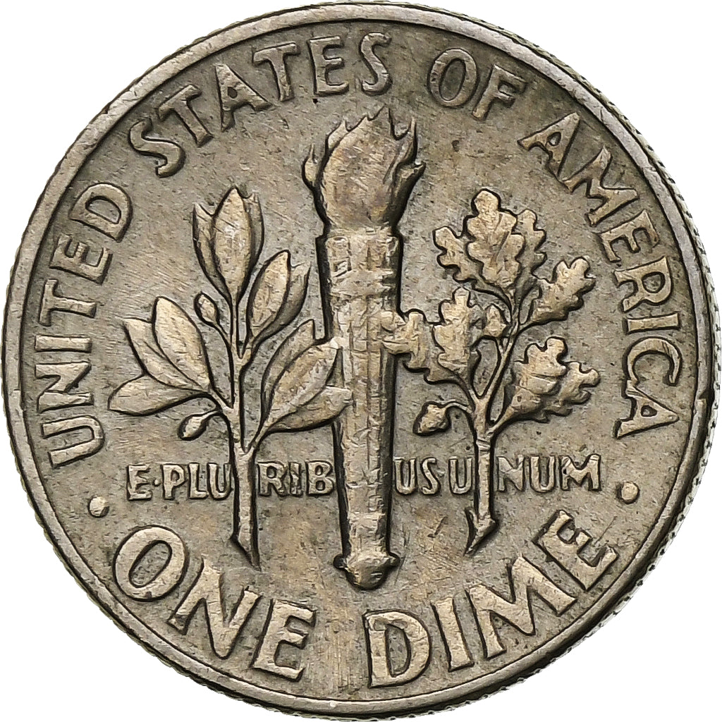 Estados Unidos da América, Dime, Roosevelt Dime, 1965, U.S. Mint, Cobre
