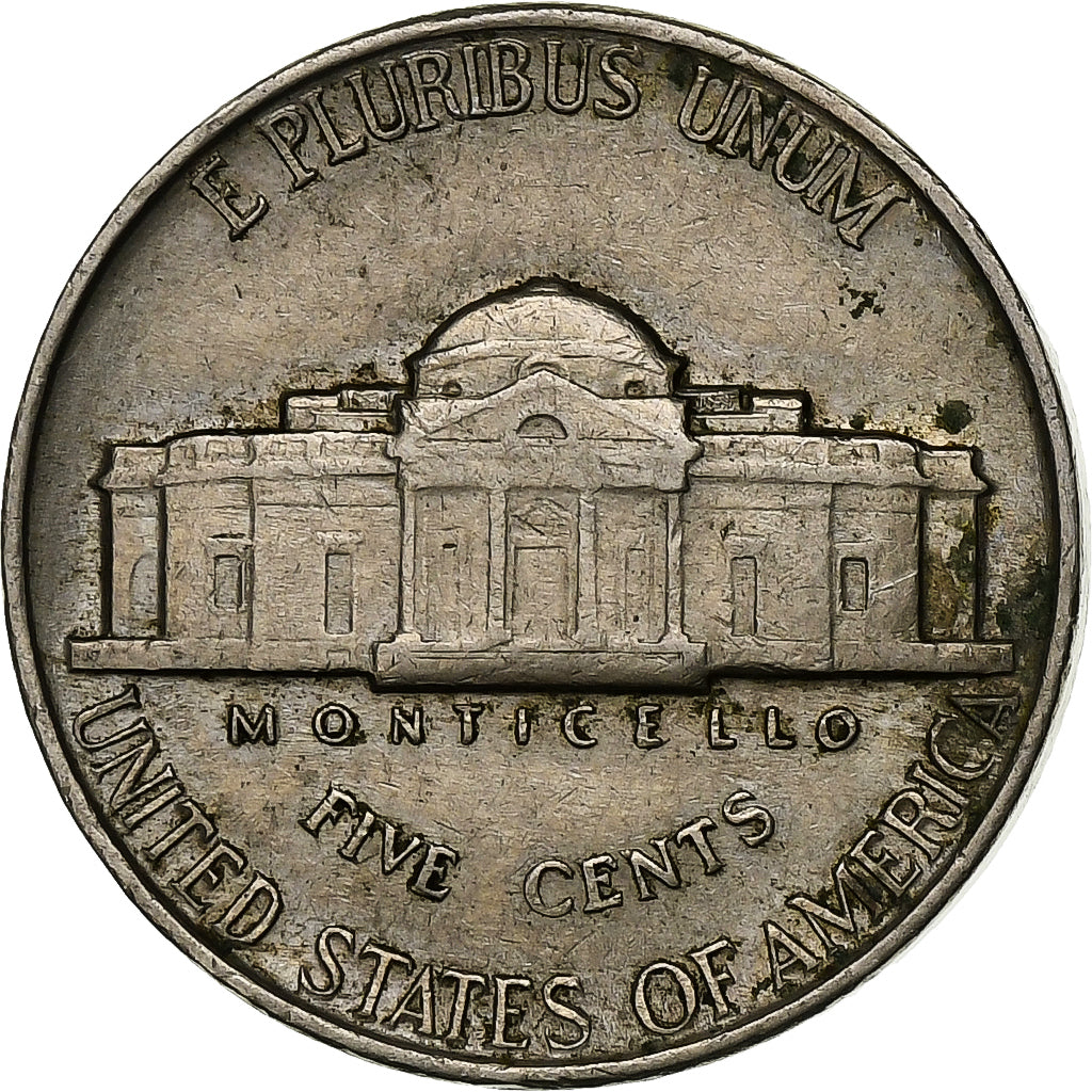 États-Unis, 5 Cents, Jefferson Nickel, 1939, U.S. Mint, Cupro-nickel, TTB