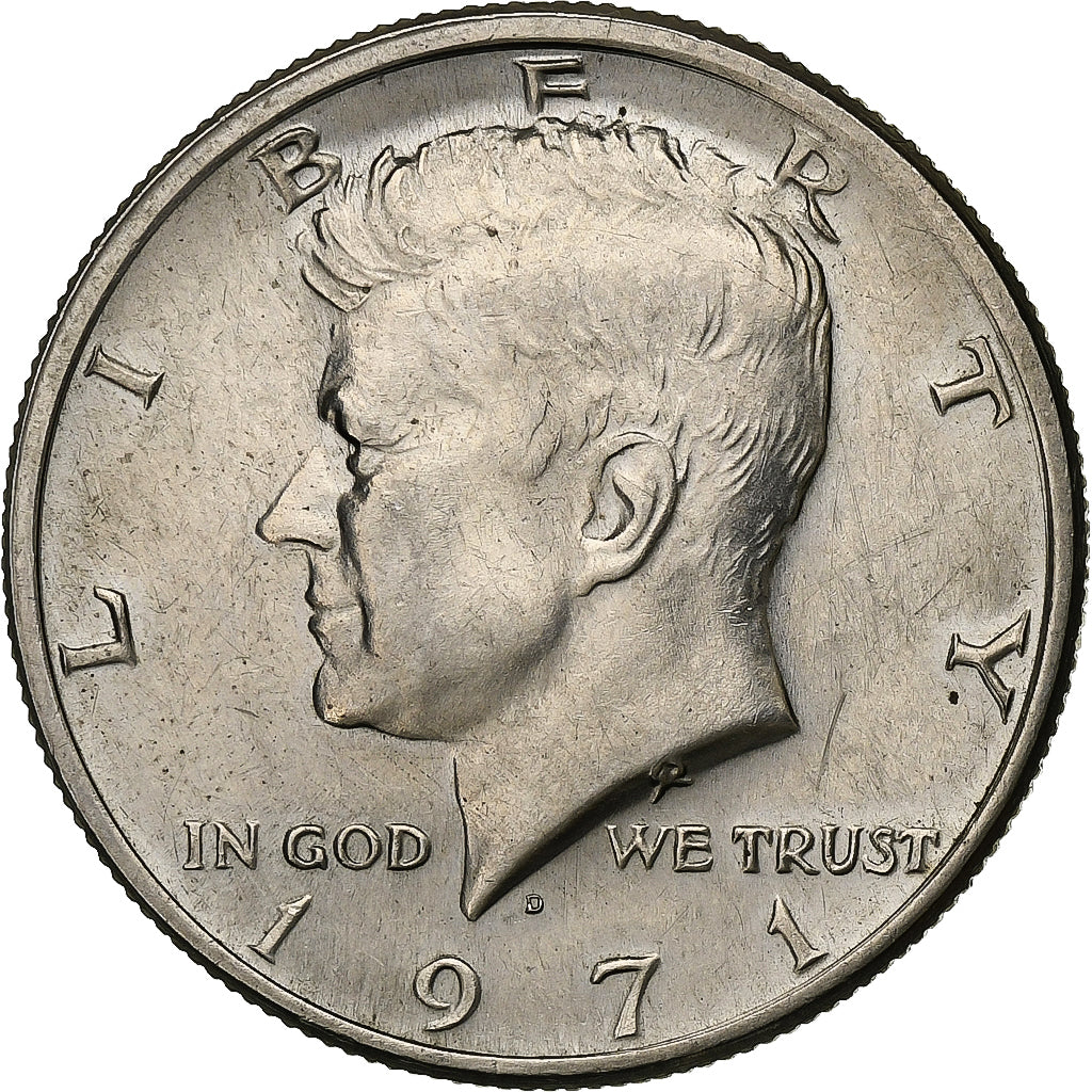Estados Unidos da América, Half Dollar, Kennedy Half Dollar, 1971, U.S. Mint