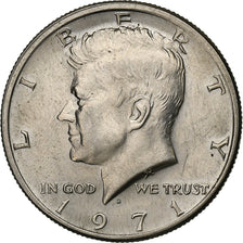 United States, Half Dollar, Kennedy Half Dollar, 1971, U.S. Mint, Copper-Nickel