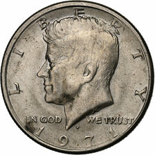 Stati Uniti, Half Dollar, Kennedy Half Dollar, 1971, U.S. Mint, Rame ricoperto