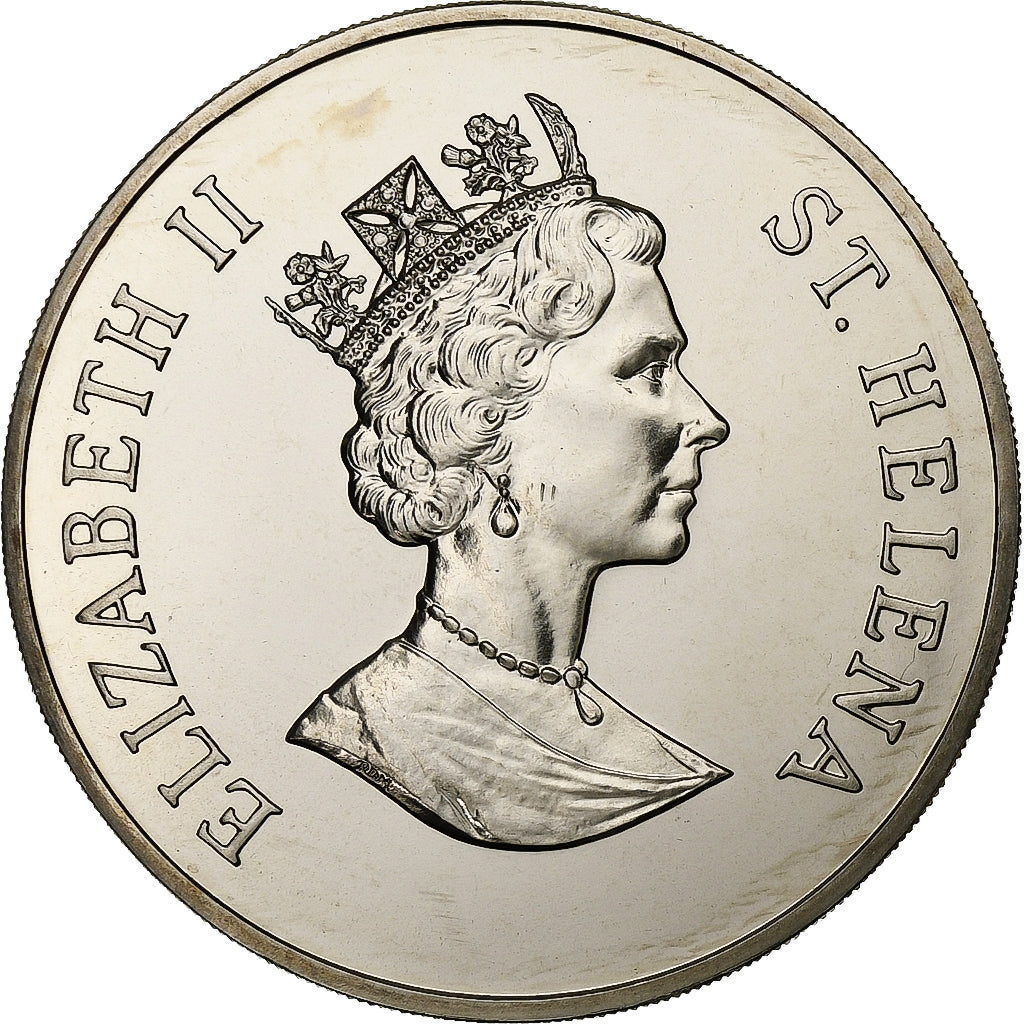 Saint Helena, Elizabeth II, 50 Pence, 1998, British Royal Mint, Kupfer-Nickel