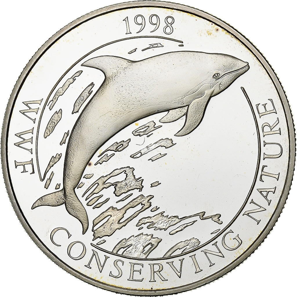 Îles Falkland, Elizabeth II, 50 Pence, 1998, British Royal Mint, BE, Argent