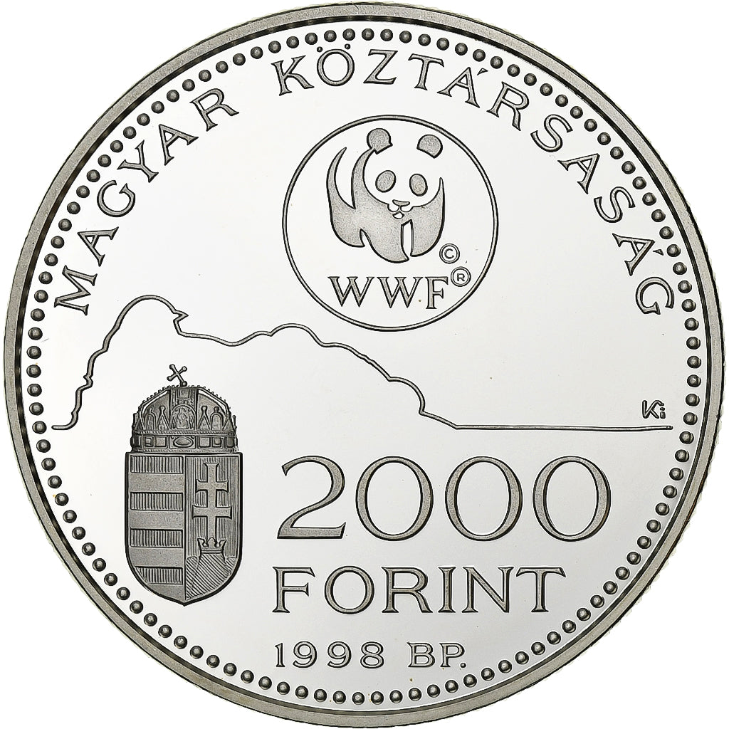 Hungary, 2000 Forint, 1998, Budapest, Proof, Silver, MS(65-70), KM:730