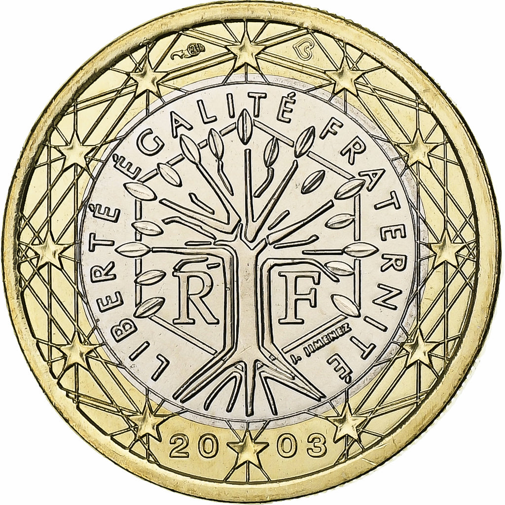 Francia, Euro, BU, 2003, Paris, Bimetálico, FDC, Gadoury:7, KM:1288