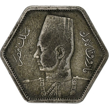 Egitto, Farouk, 2 Piastres, 1944/ AH1363, British Royal Mint, Argento, MB
