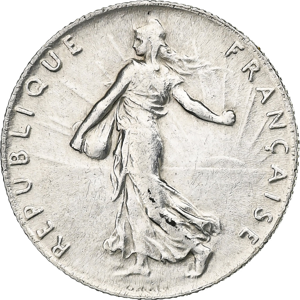 Frankreich, 50 Centimes, Semeuse, 1912, Paris, Silber, SS+, Gadoury:420, KM:854