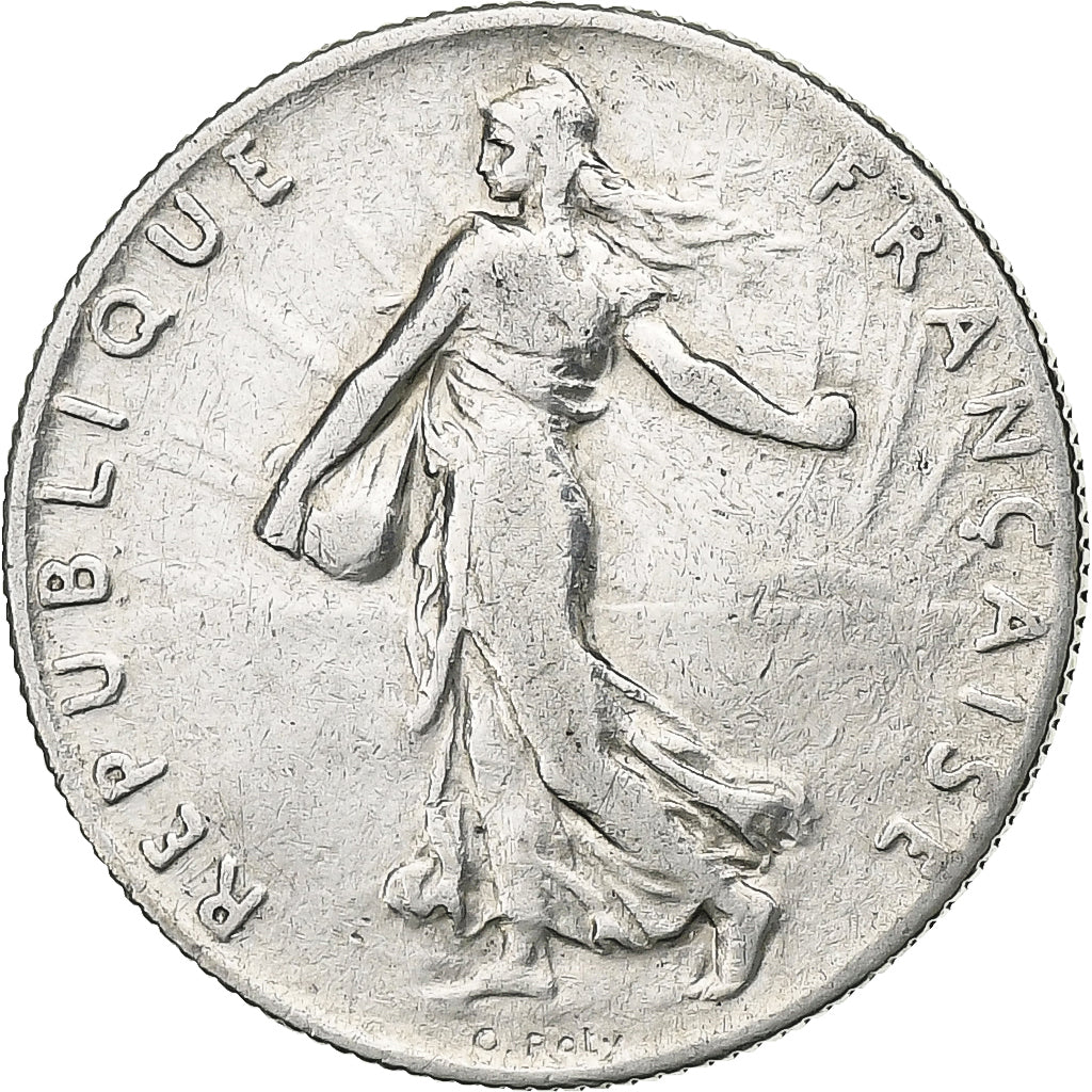France, 50 Centimes, Semeuse, 1910, Paris, Silver, AU(50-53), Gadoury:420