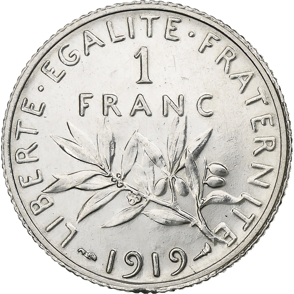 Frankreich, Franc, Semeuse, 1919, Paris, Silber, VZ, Gadoury:467, KM:844.1
