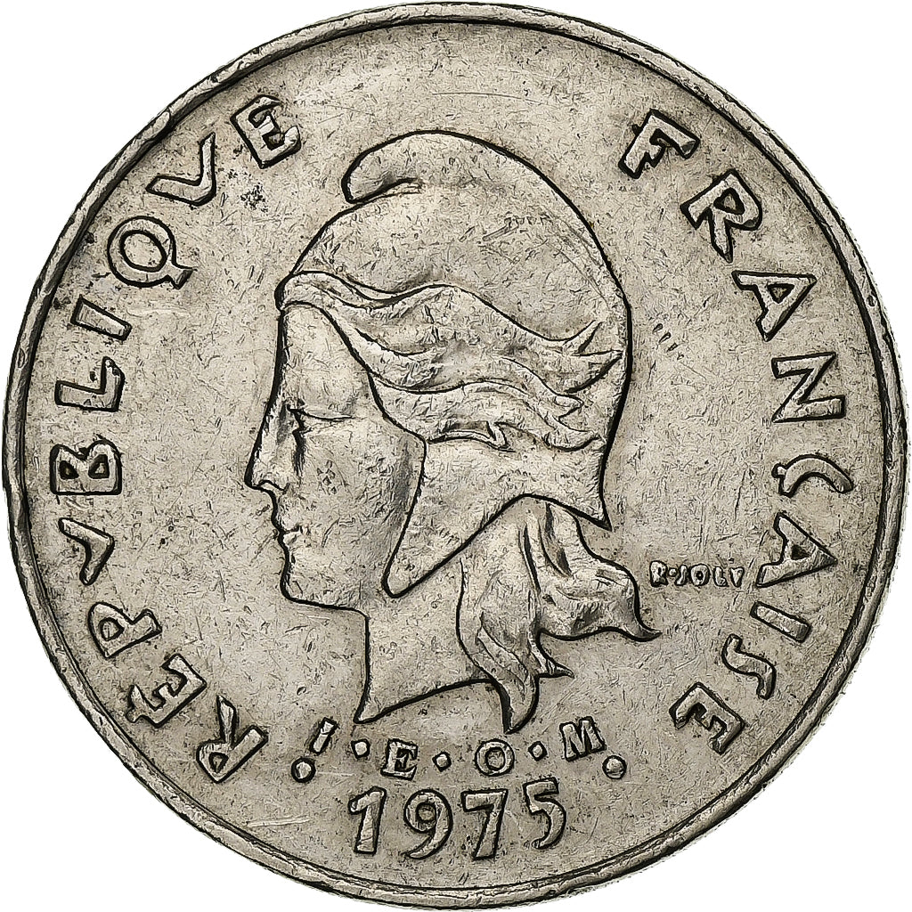 Polynésie française, 50 Francs, 1975, Paris, Nickel, TTB+, Lecompte:112, KM:13