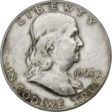 Vereinigte Staaten, Half Dollar, Franklin Half Dollar, 1962, U.S. Mint, Silber