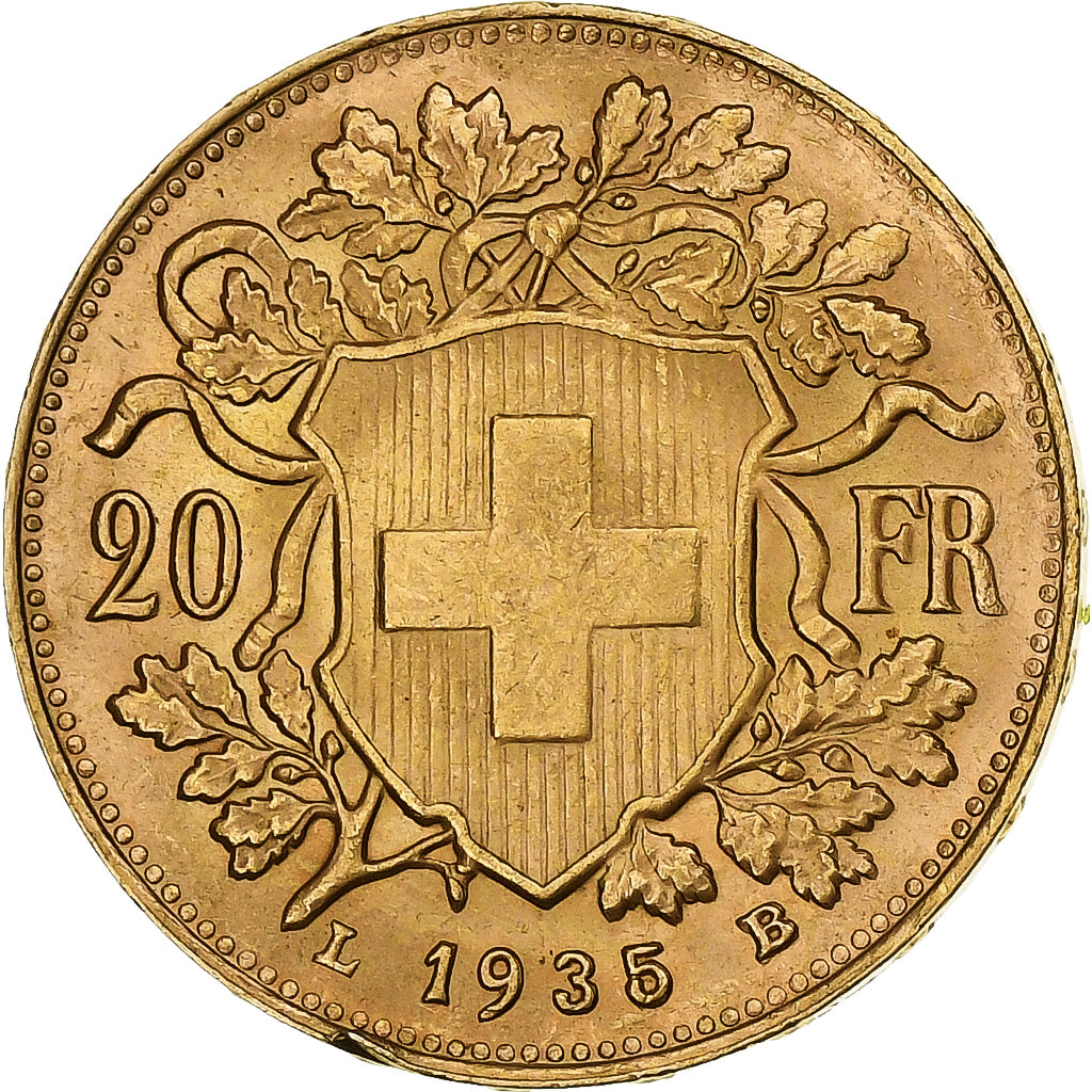Suisse, 20 Francs, 1935, Bern, Or, SUP, KM:35.1