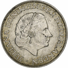 Netherlands, Juliana, 2-1/2 Gulden, 1959, Silver, AU(50-53), KM:185