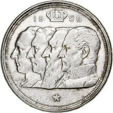 Belgio, Régence Prince Charles, 100 Francs, 100 Frank, 1952, Argento, BB