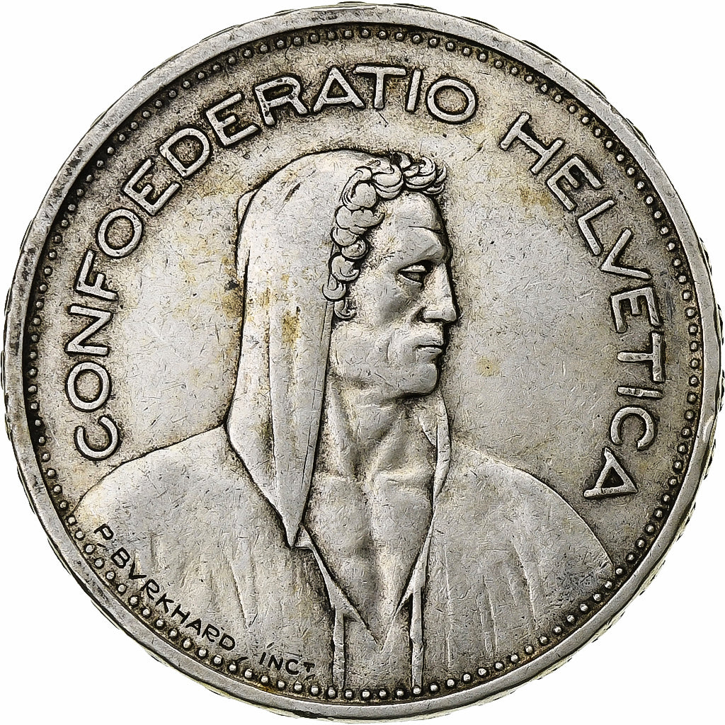 Switzerland, 5 Francs, 1932, Bern, Silver, EF(40-45), KM:40