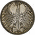 GERMANY - FEDERAL REPUBLIC, 5 Mark, 1951, Stuttgart, Silver, EF(40-45), KM:112.1