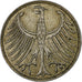 GERMANY - FEDERAL REPUBLIC, 5 Mark, 1951, Hamburg, Silver, AU(50-53), KM:112.1
