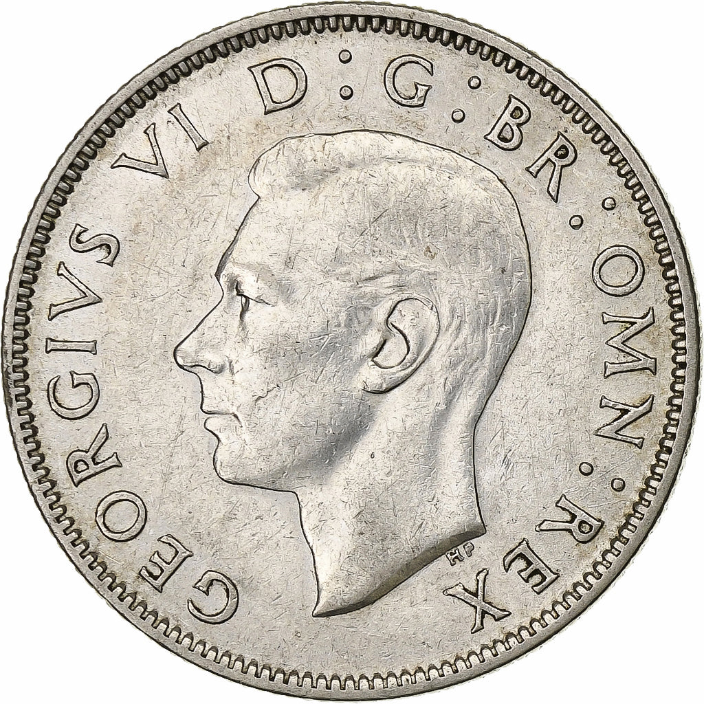 Groot Bretagne, George VI, Florin, Two Shillings, 1943, Zilver, ZF+, KM:855