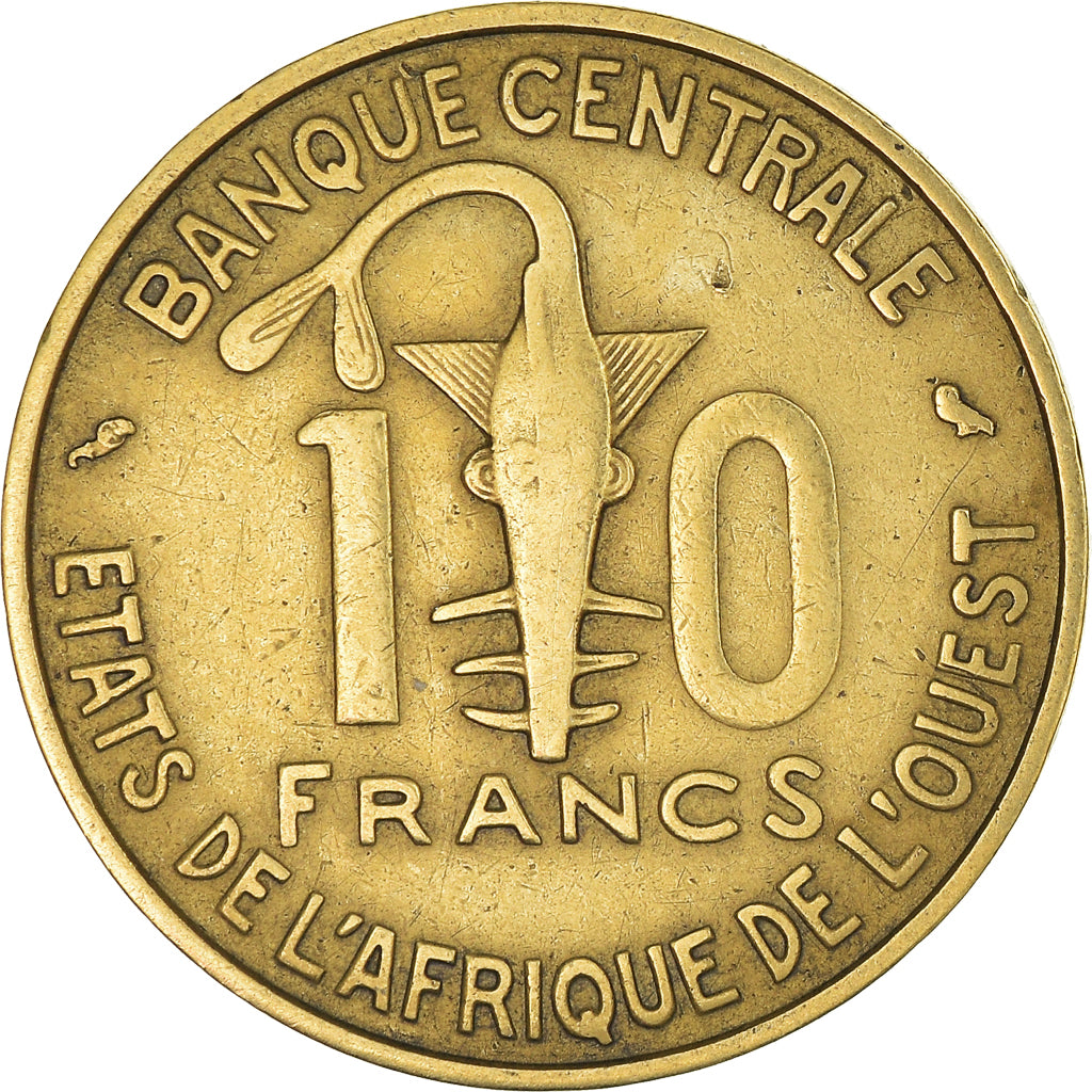 Moneda, Estados del África Occidental, 10 Francs, 1959
