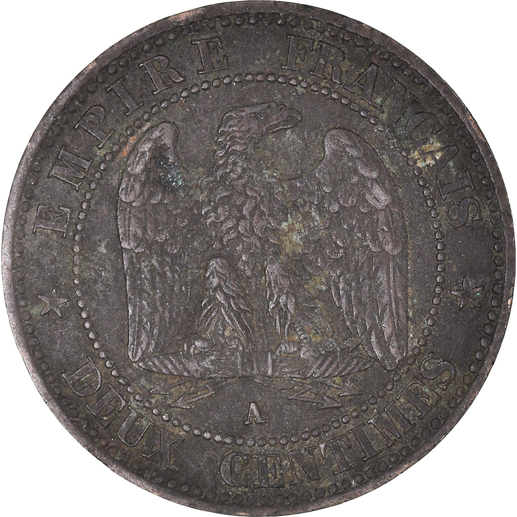 Moneta, Francja, 2 Centimes, 1853