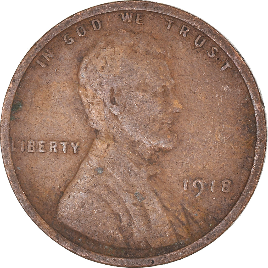 Monnaie, États-Unis, Cent, 1918