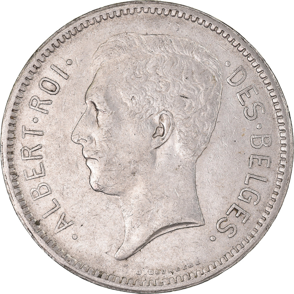 Coin, Belgium, 5 Francs, 5 Frank, 1933
