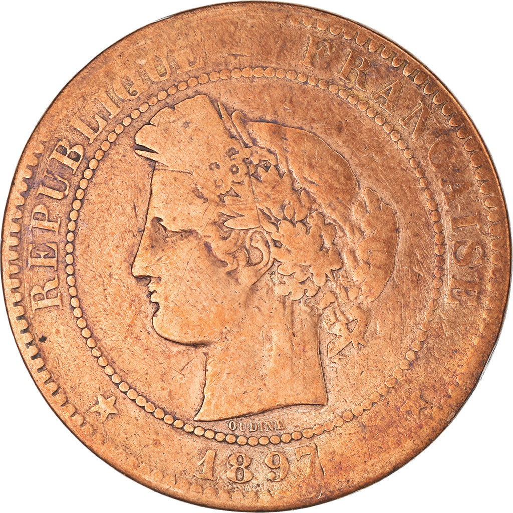 Moneta, Francia, 10 Centimes, 1897
