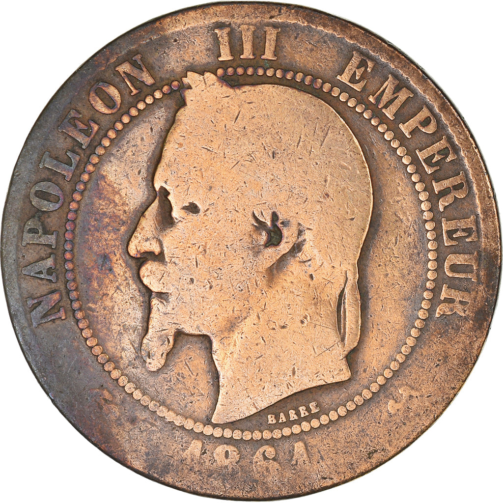 Moneta, Francia, 10 Centimes, 1861