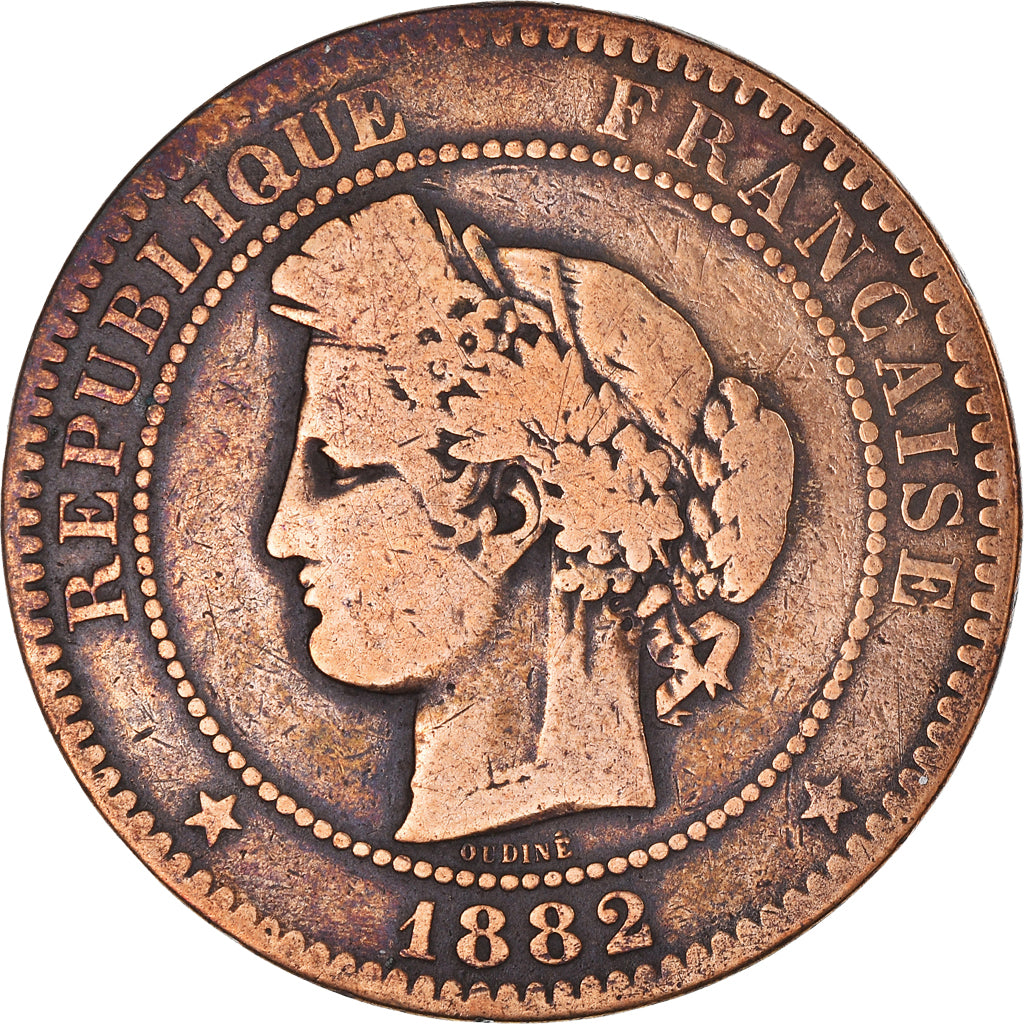 Coin, France, 10 Centimes, 1882