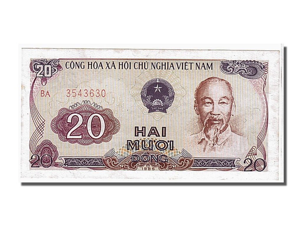 Banconote, Vietnam, 20 Dông, 1985, FDS