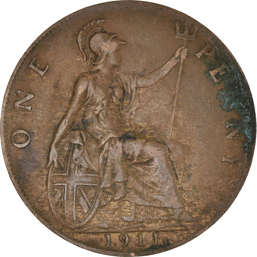 Moneta, Wielka Brytania, Penny, 1911
