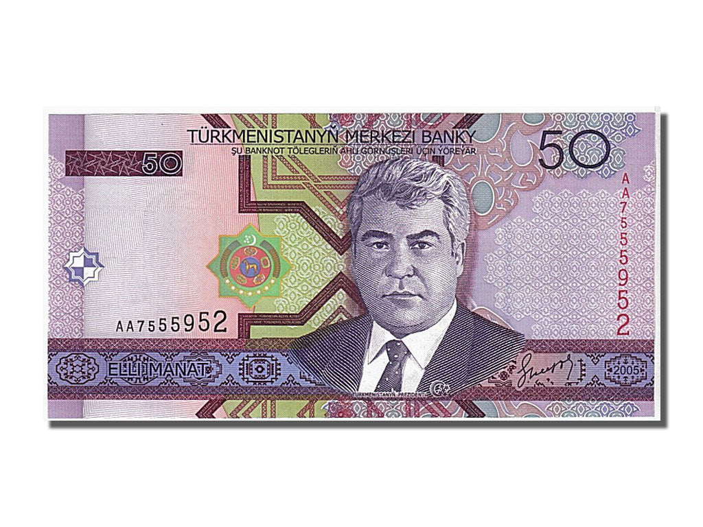 Banconote, Turkmenistan, 50 Manat, 2005, FDS