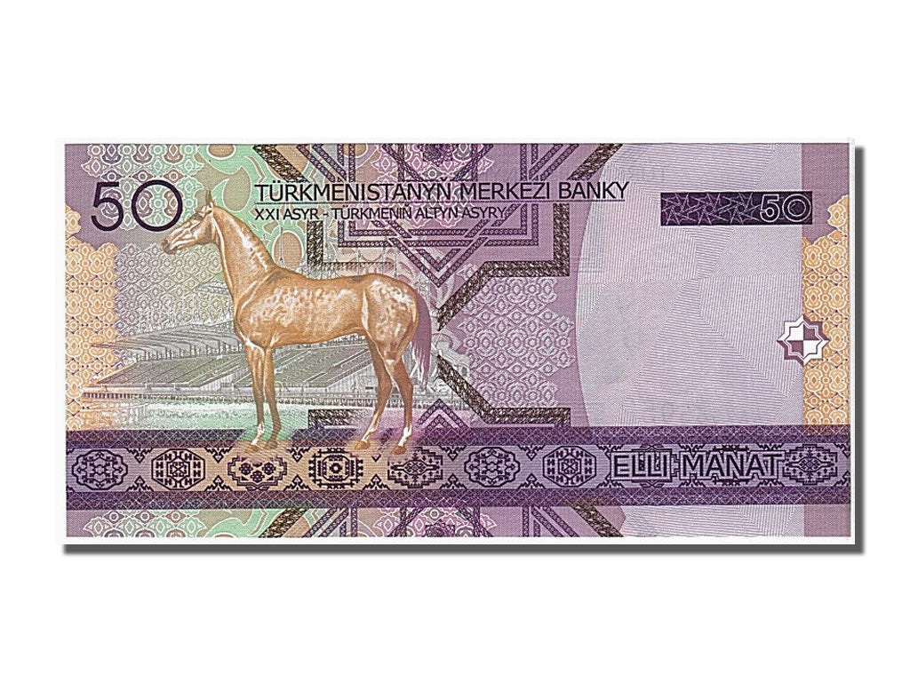 Banconote, Turkmenistan, 50 Manat, 2005, FDS