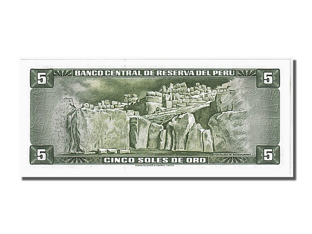 Banknote, Peru, 5 Soles De Oro, 1974, 1974-08-15, UNC(65-70)