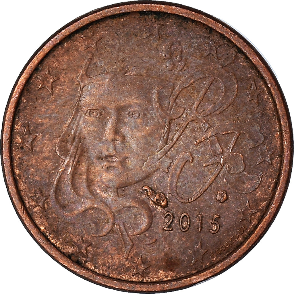 Coin, France, Euro Cent, 2015