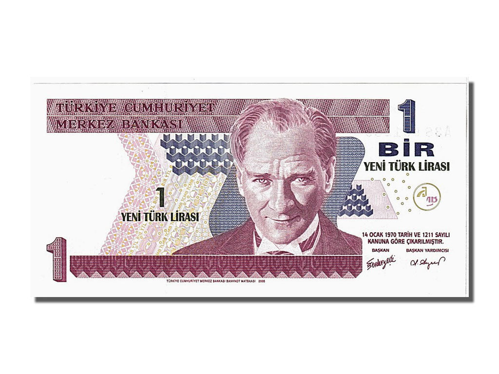 Banknot, Turcja, 1 New Lira, 2005, UNC(65-70)