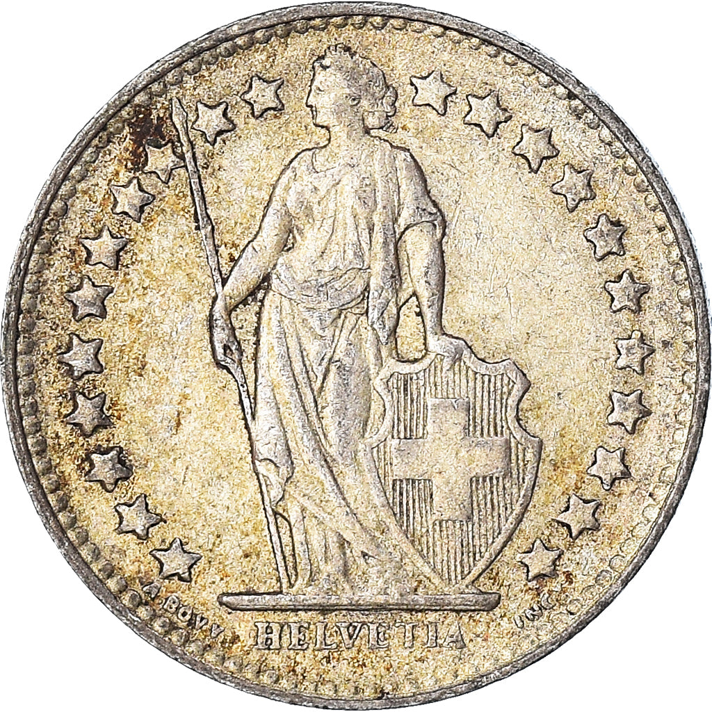 Moneta, Szwajcaria, 1/2 Franc, 1944