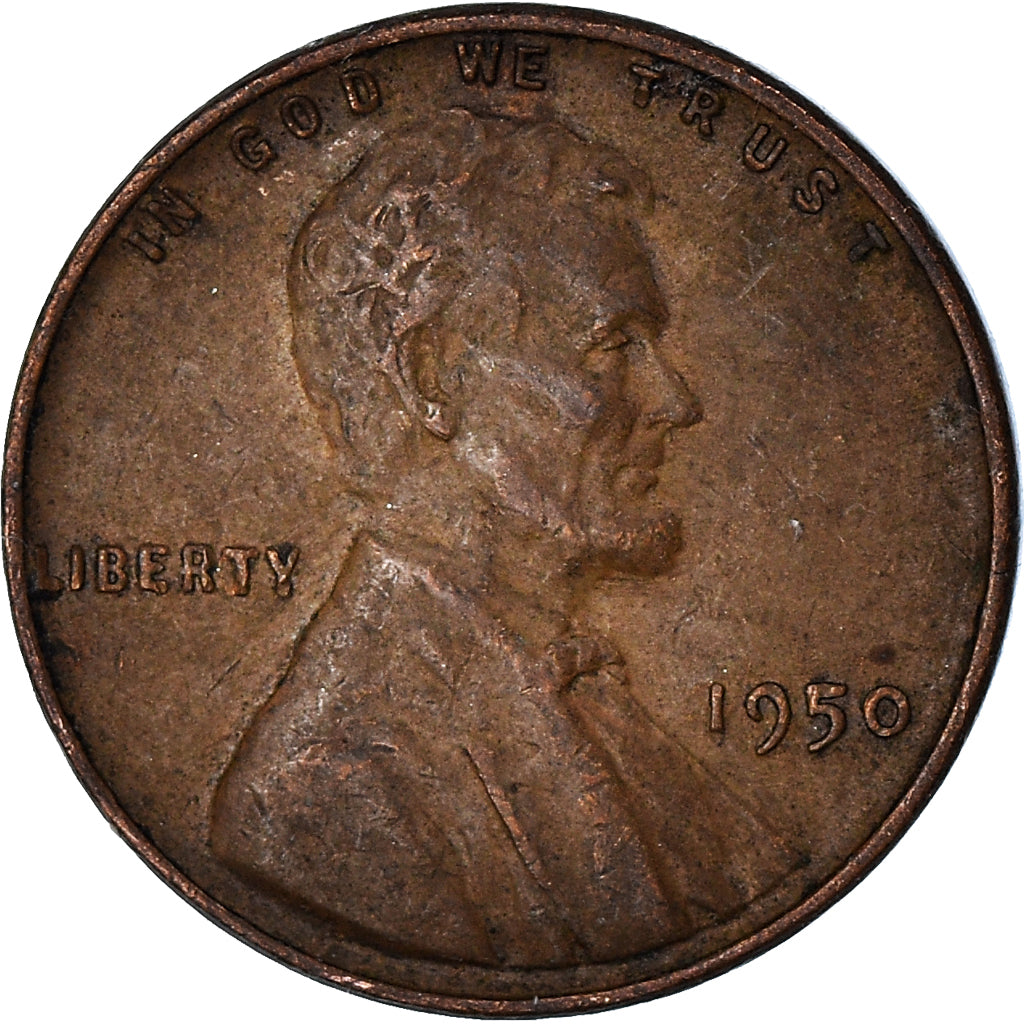 Coin, United States, Cent, 1950
