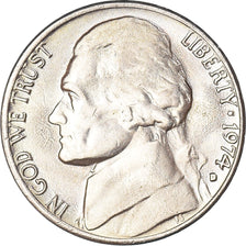 Coin, United States, 5 Cents, 1974