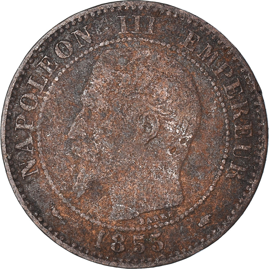 Münze, Frankreich, 2 Centimes, 1855