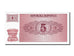 Banconote, Slovenia, 5 (Tolarjev), 1990, FDS