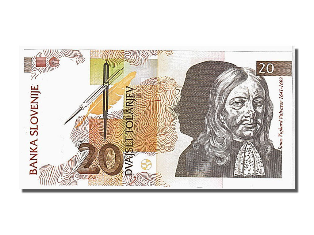 Geldschein, Slowenien, 20 Tolarjev, 1992, UNZ