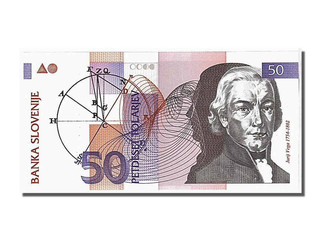Banconote, Slovenia, 50 Tolarjev, 1992, FDS