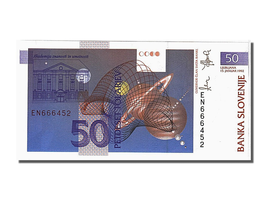 Banconote, Slovenia, 50 Tolarjev, 1992, FDS