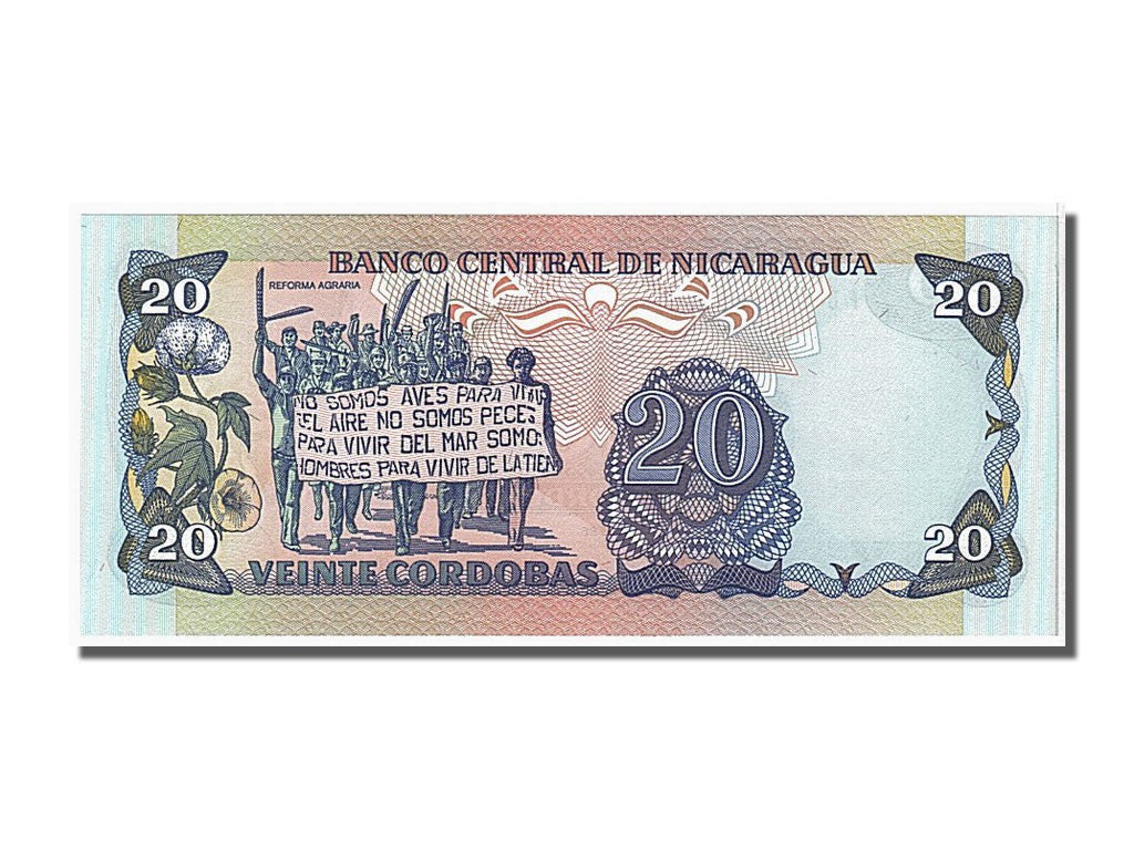 Banknote, Nicaragua, 20 Cordobas, 1985, UNC(65-70)