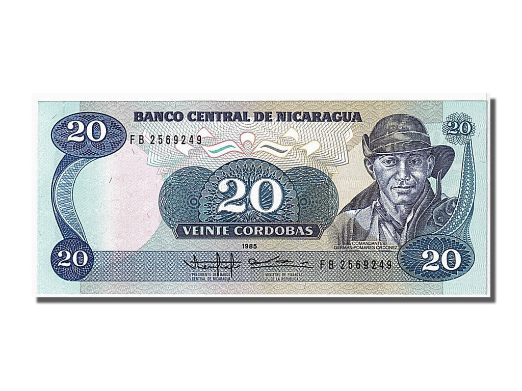 Billet, Nicaragua, 20 Cordobas, 1985, NEUF