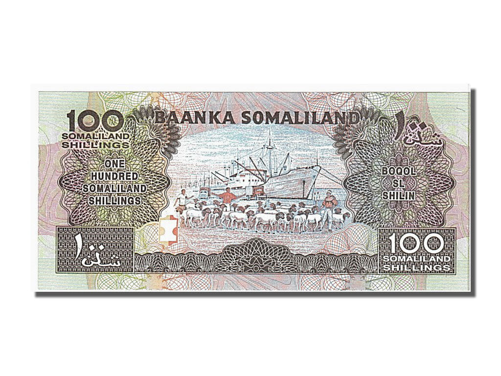 Banknote, Somaliland, 100 Shillings = 100 Shilin, 1996, UNC(65-70)
