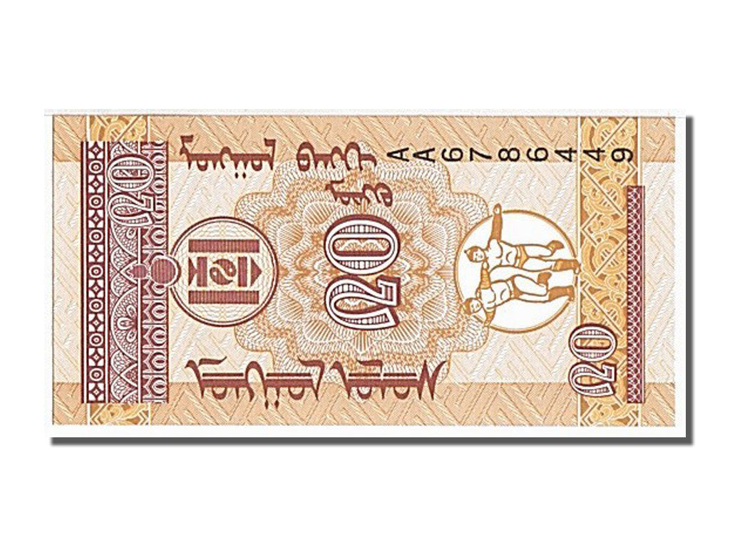 Banknot, Mongolia, 20 Mongo, 1993, UNC(65-70)