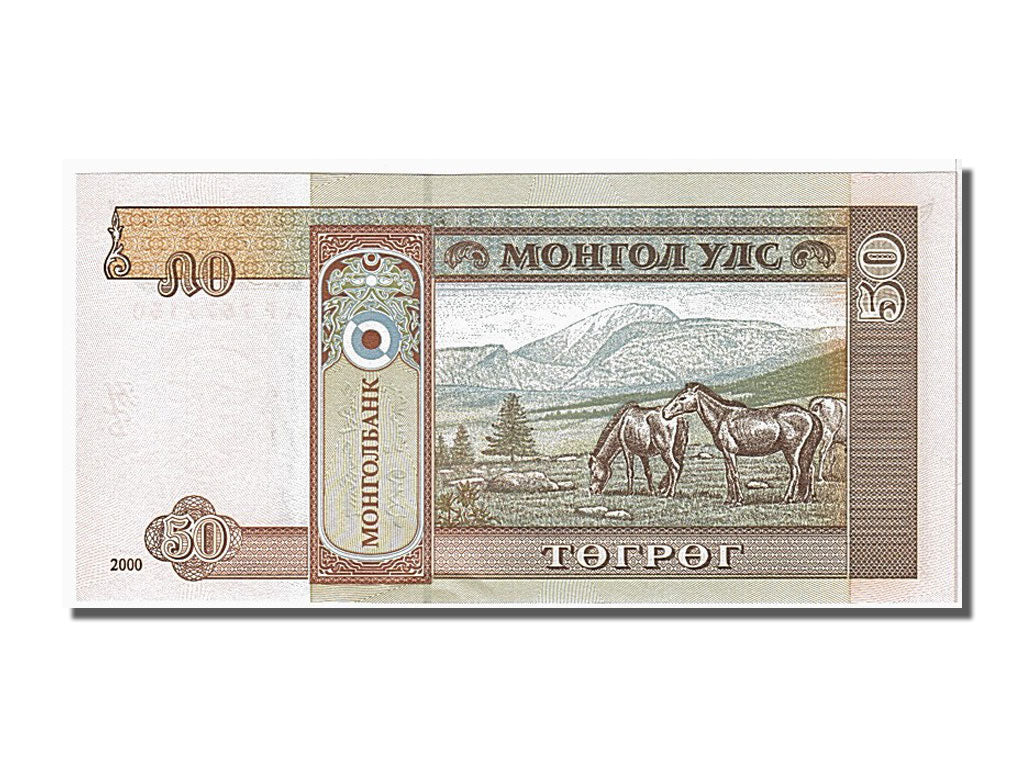 Banknote, Mongolia, 50 Tugrik, 2000, UNC(65-70)