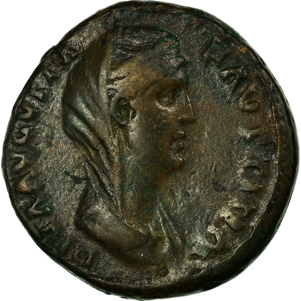 Coin, Faustina I, Dupondius, EF(40-45), Bronze, Cohen:38
